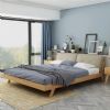 umikk double size wooden modern luxury wooden bedroom furniture